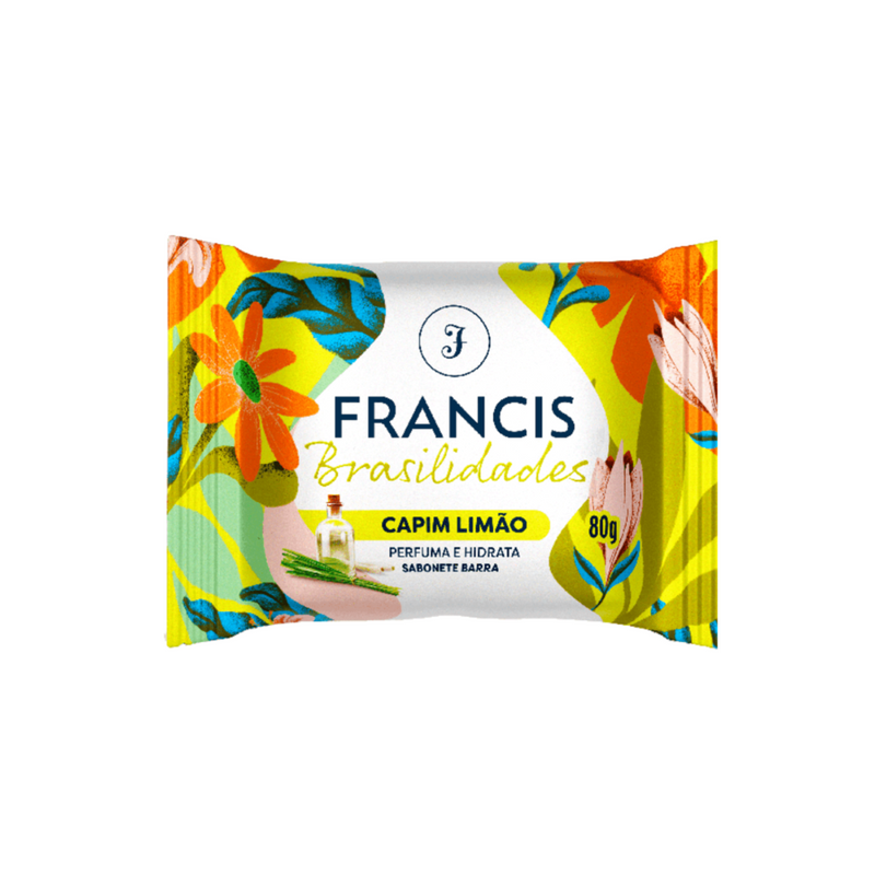 Sabonete em barra Francis Brasilidades Capim Limão 80g