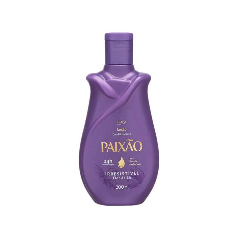 Hidratante Paixão Irresistível com Óleo de Amêndoas ação desodorante 200ml