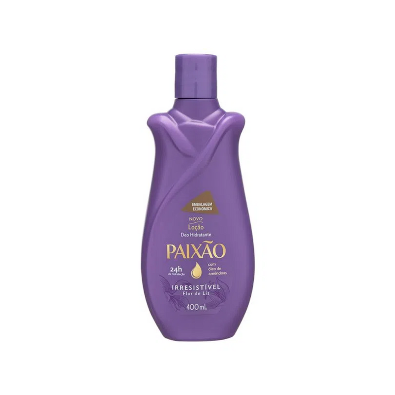 Hidratante Paixão Irresistível com Óleo de Amêndoas ação desodorante 400ml