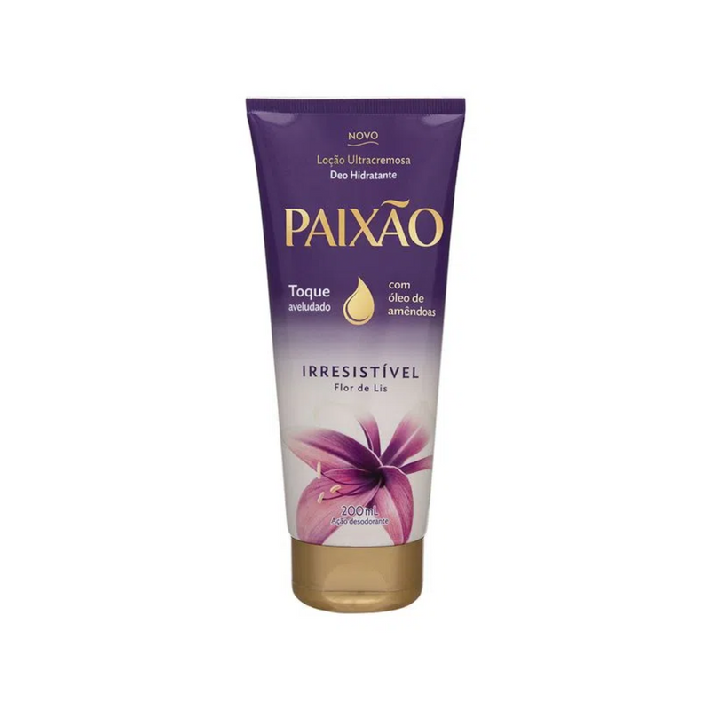 Loção Hidratante Ultracremosa Paixão Irresistível Flor de Lis ação desodorante 200ml