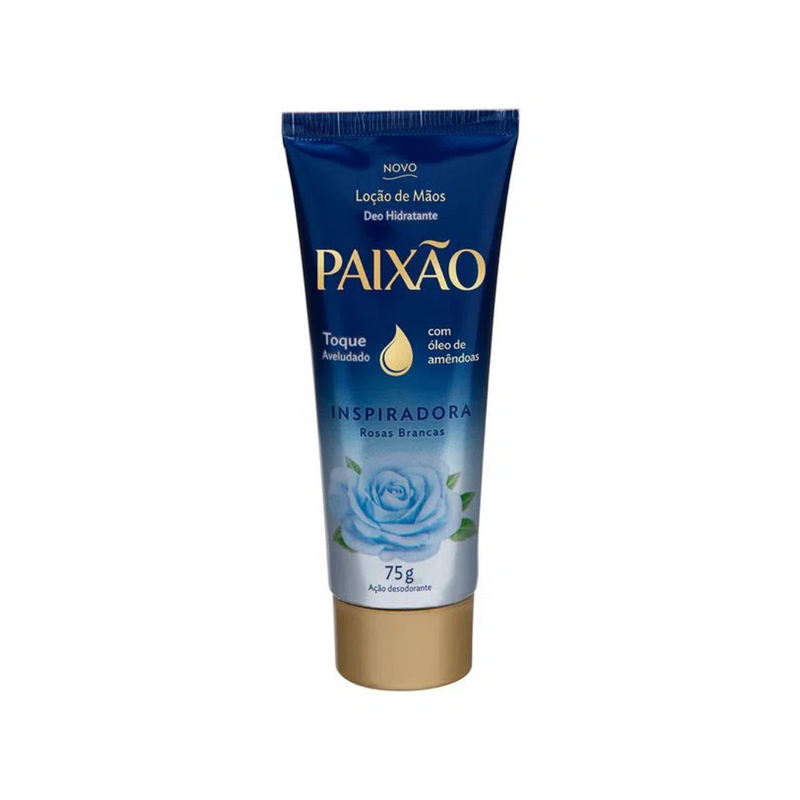 Loção Hidratante de Mãos Paixão Inspiradora Rosas Brancas 75g com ação desodorante