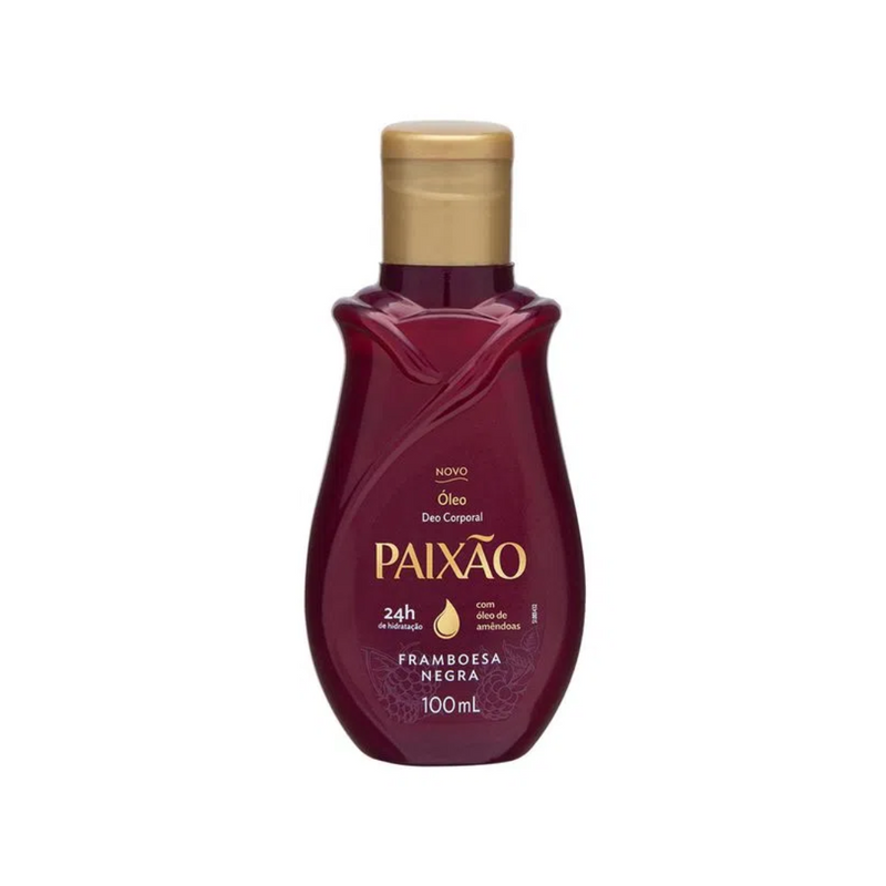 Óleo Corporal Paixão Framboesa Negra com ação desodorante 100ml