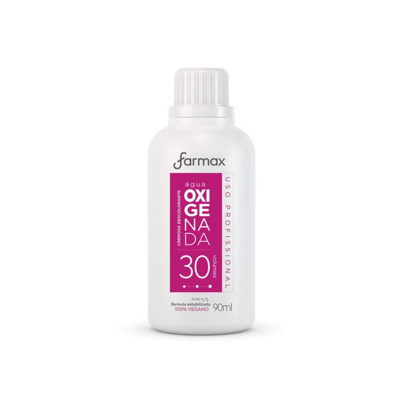 Água Oxigenada Cremosa 30 Volumes Farmax 90ml