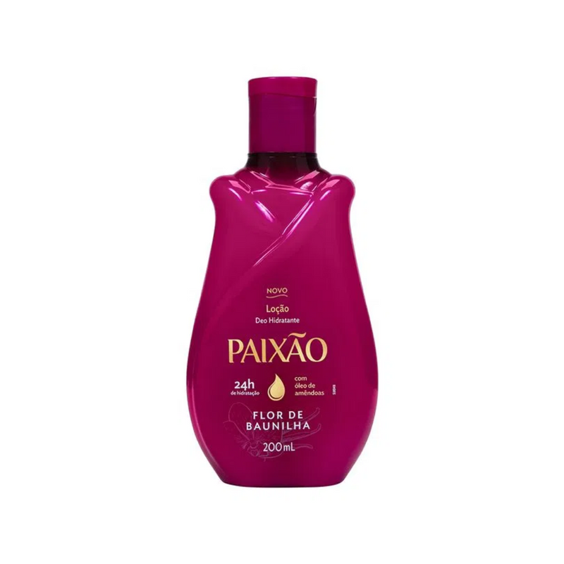 Loção Hidratante Paixão Flor de Baunilha com ação desodorante 200ml