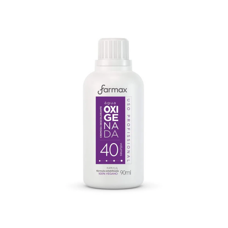 Água Oxigenada Cremosa 40 Volumes Farmax 90ml