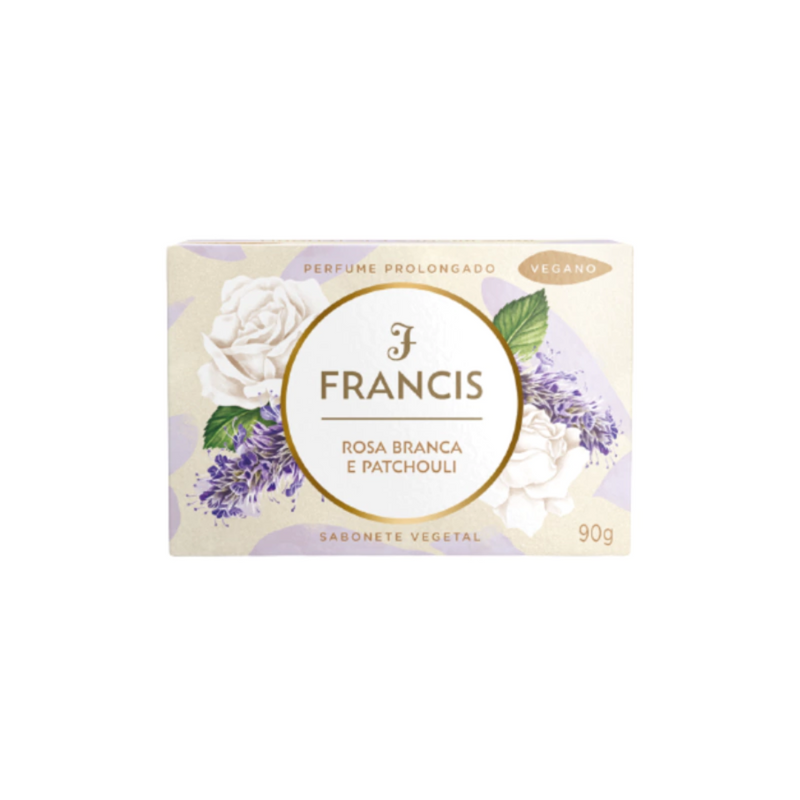 Sabonete Francis Rosa Branca e Patchouli 90g