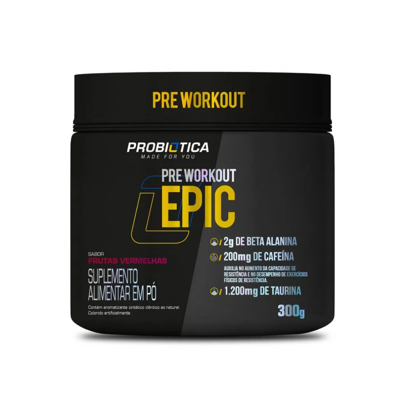 Epic 300g - Pré Workout - ProbióticaFrutas Vermelhas