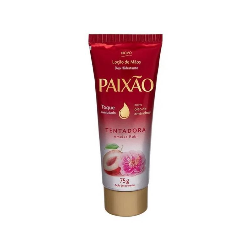 Loção Hidratante de Mãos Paixão Tentadora Ameixa e Rubi 75g com ação desodorante