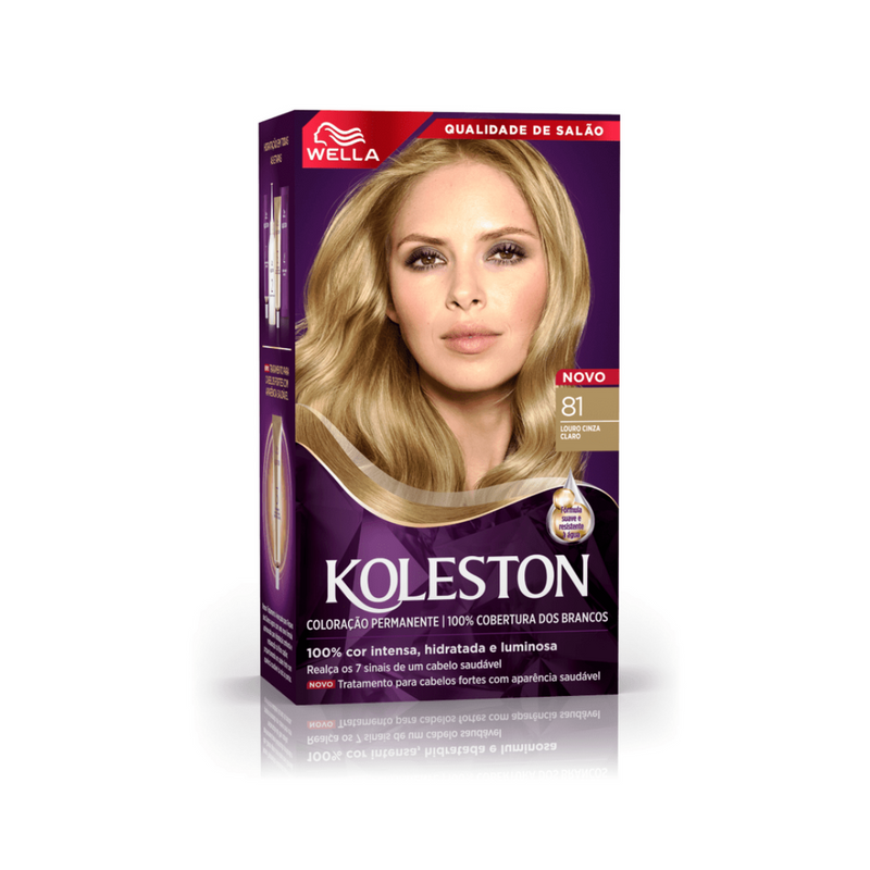 Tintura Koleston Louro Cinza Claro 81