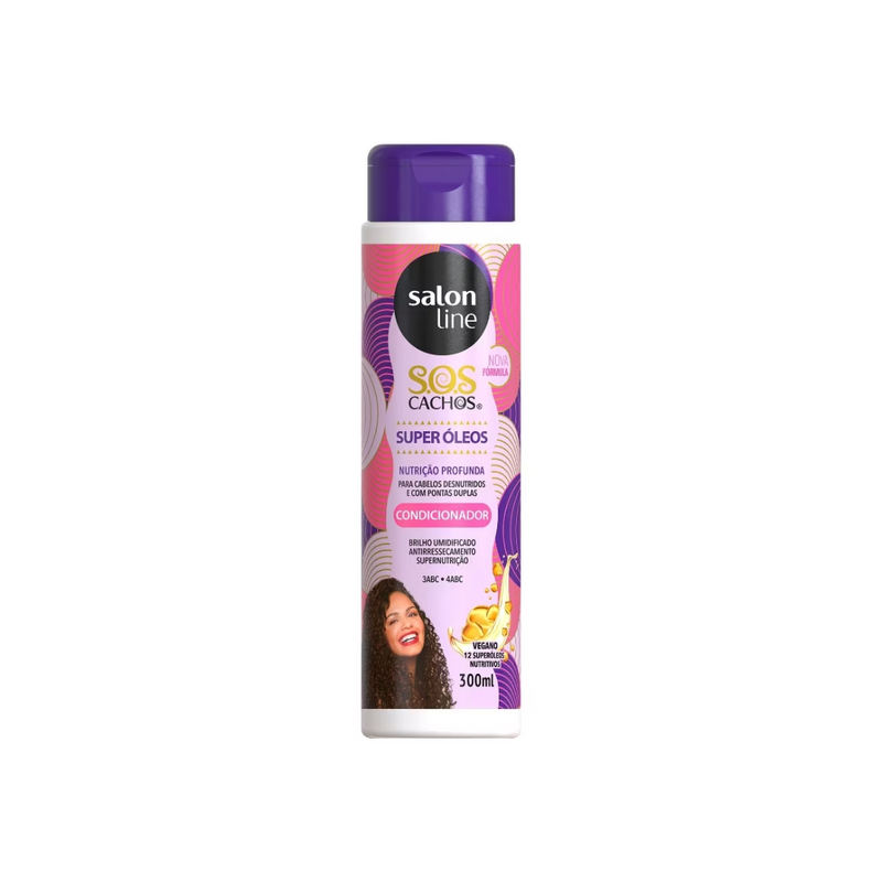 Condicionador SOS Cachos Super Óleos Salon Line 300ml