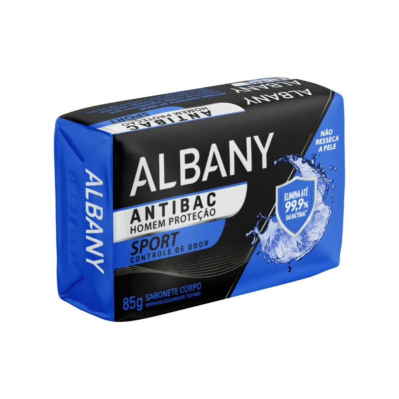 Sabonete Albany Antibac Homem Proteção Controle de Odor 85g