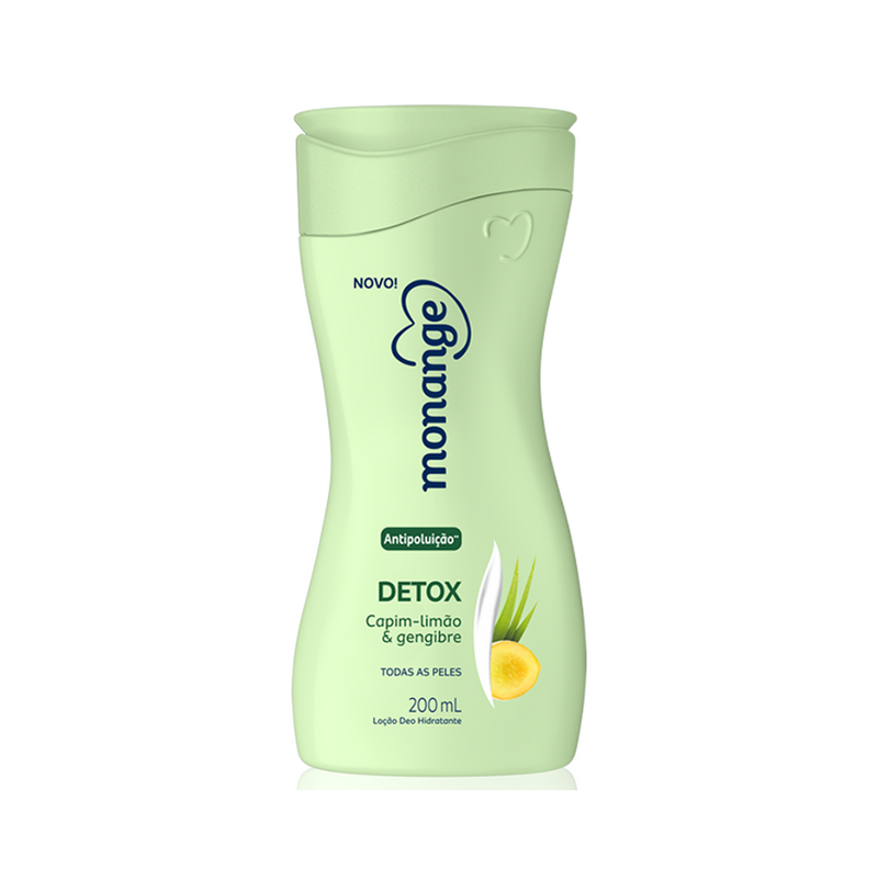 Hidratante Corporal Monange Detox Capim Limão e Gengibre