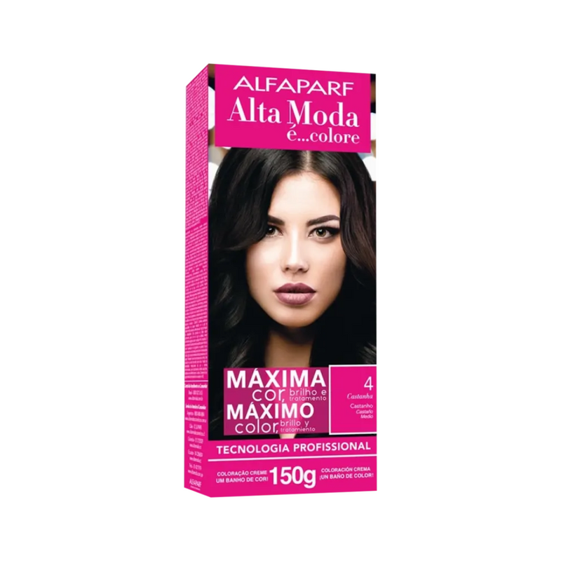 Tintura Alta Moda é... Colore 4 Castanho