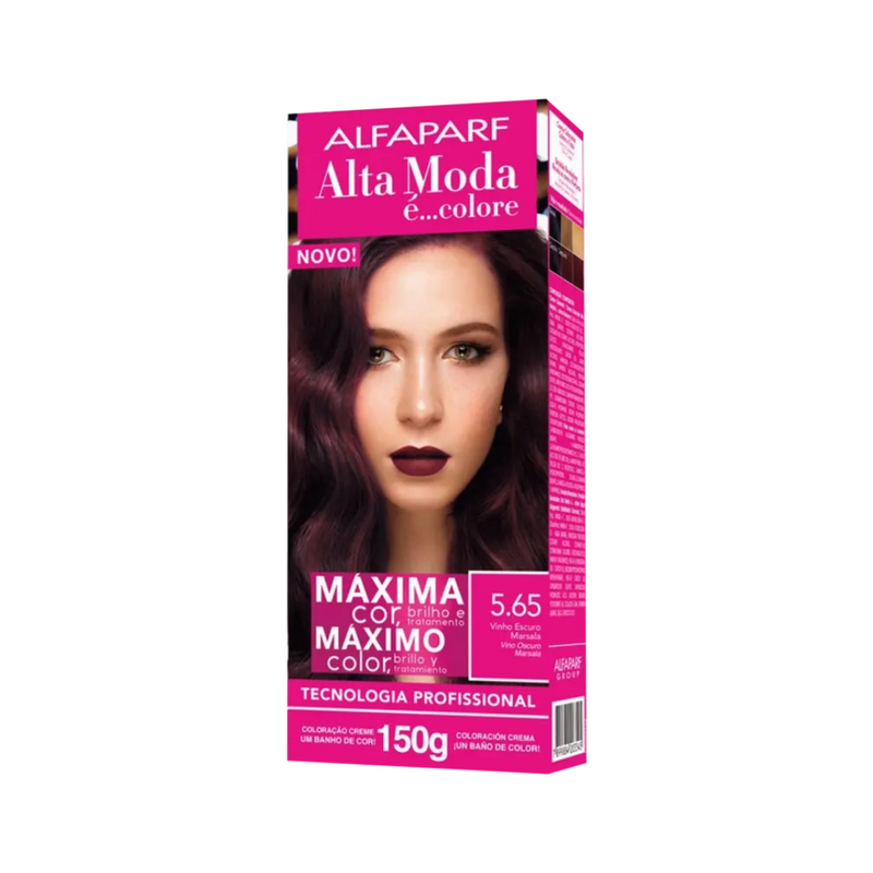 Tintura Alta Moda é... Colore 5.65 Vinho Escuro Marsala
