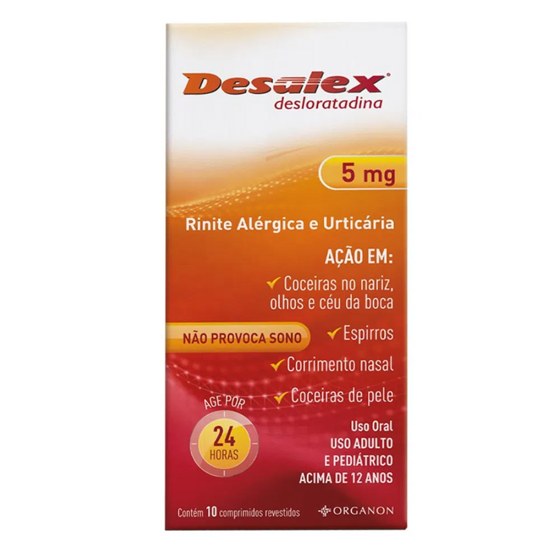 Desalex 5mg Merck S/A 10 Comprimidos Revestidos - Desalex 5mg MSD 10 Comprimidos Revestidos