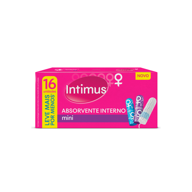 Absorvente Interno Intimus Mini 16 Unidades
