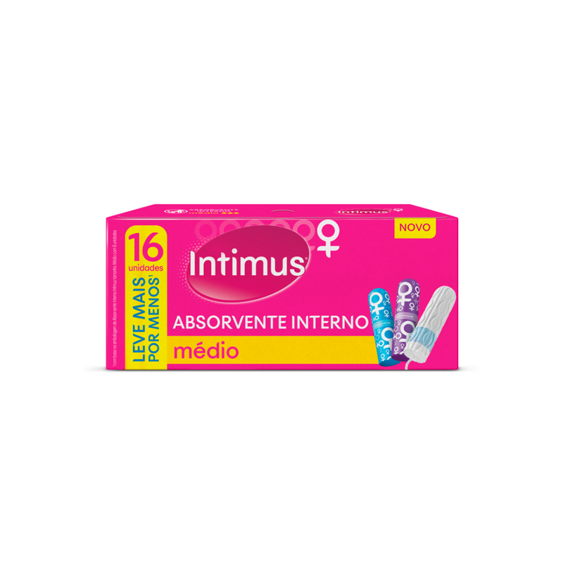 Absorvente Interno Intimus Médio 16 unidades