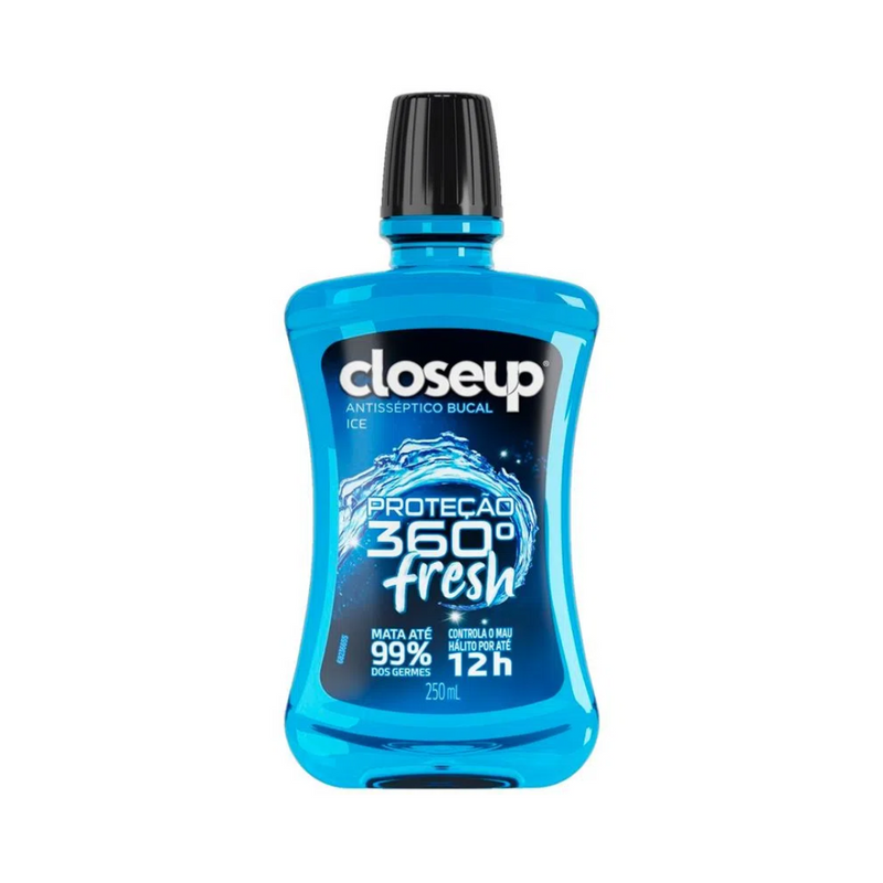 Enxaguante Bucal Close Up Ice Com Álcool 250ml