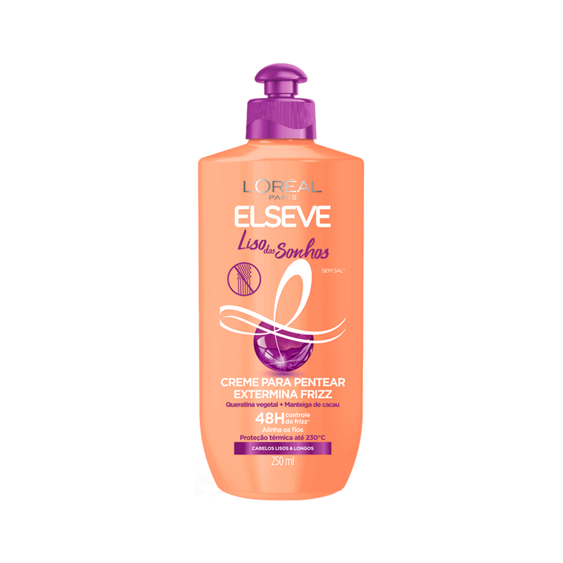 Liso dos Sonhos Creme Para Pentear Extermina Frizz 250ml