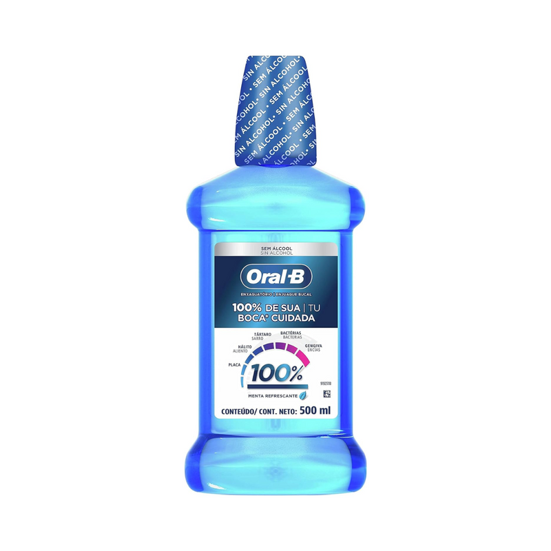 Enxaguante Bucal Oral-B 100% De Sua Boca Cuidada 500ml