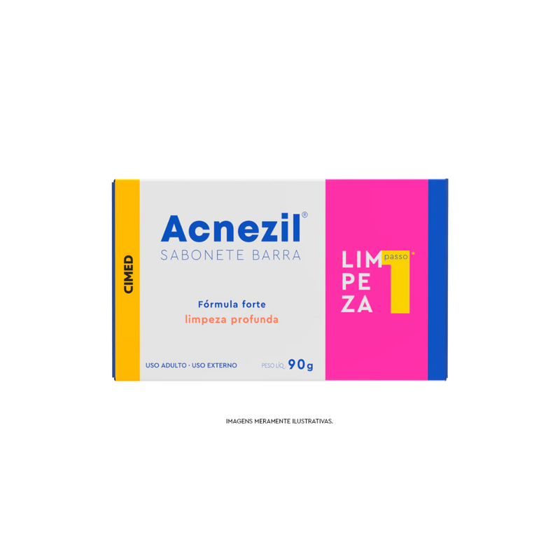 Acnezil Sabonete Em Barra Fórmula Forte 90g