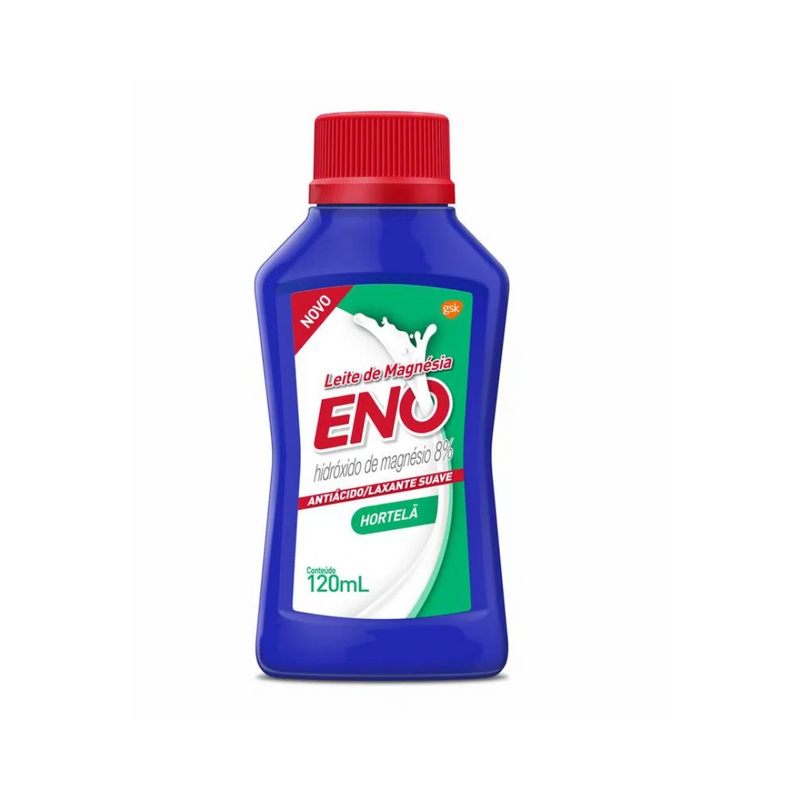Leite de Magnésia Eno Sabor Hortelã Solução Oral 120ml