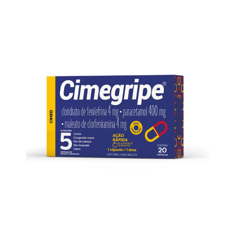 Cimegripe 20 Cápsulas
