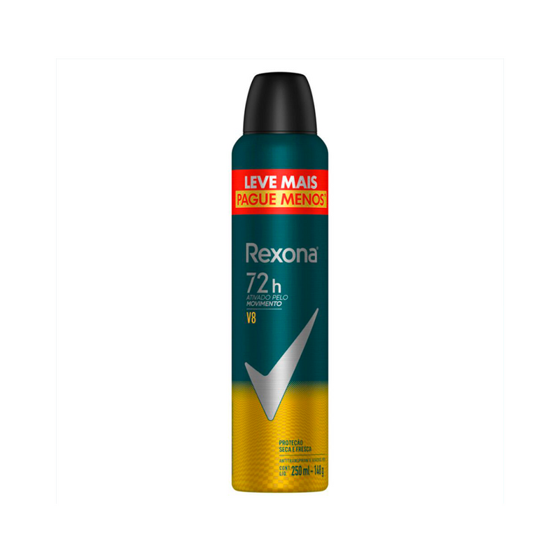 Desodorante Antitranspirante Aerosol Rexona Men V8 250ml
