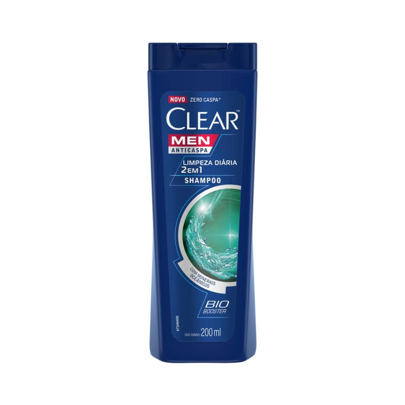 Clear, Shampoo Men Limpeza Diaria 2 Em 1 200Ml