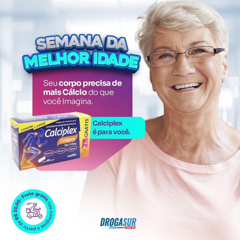 CALCIPLEX COLAGENO TIPO II COM 60 CAPSULAS +30 COMPRIMIDOS MDKCA ESPECIAL