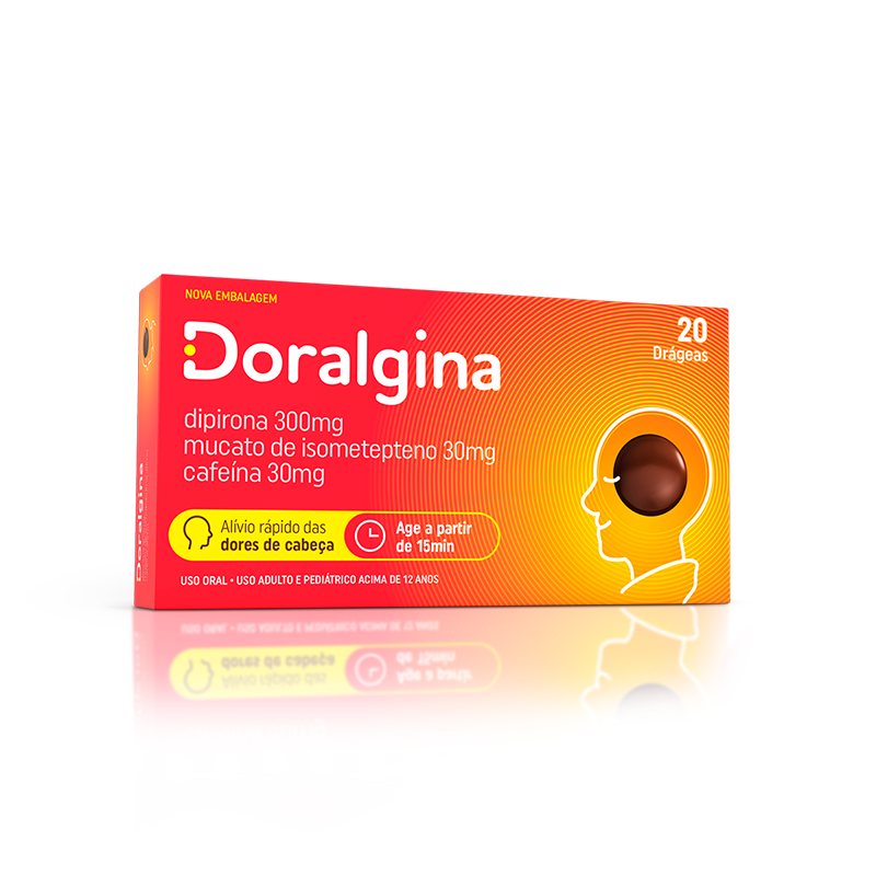 Doralgina com 20 drágeas
