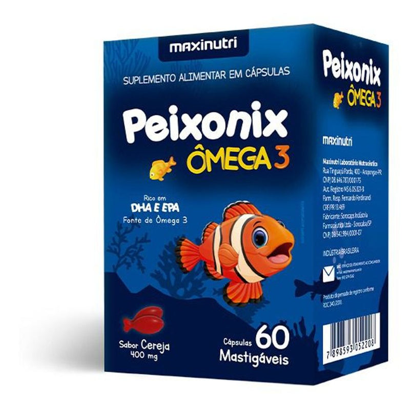Peixonix Ômega 3 60 caps mastigaveis