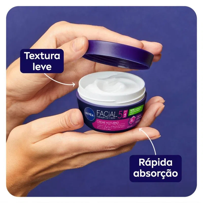 Creme Facial Anti-Idade Nivea Noturno 100g