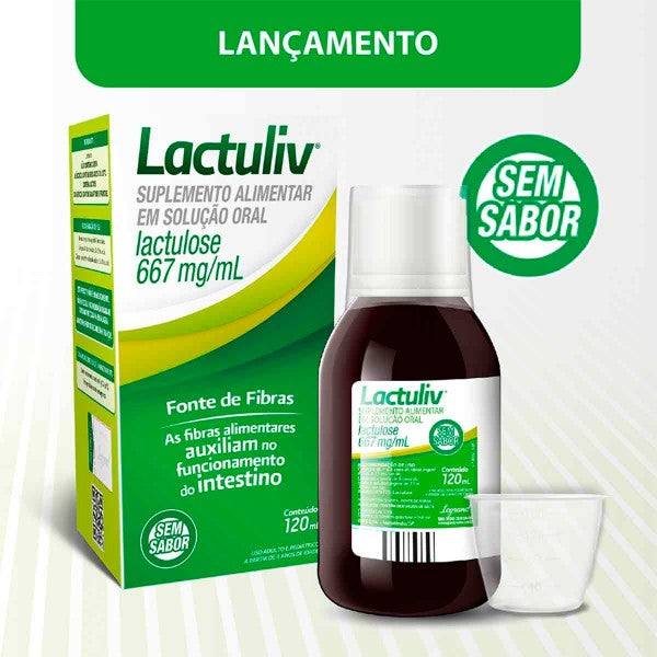 Lactuliv 667Mg/Ml Solução Oral Sem Sabor Com 120Ml Legrand